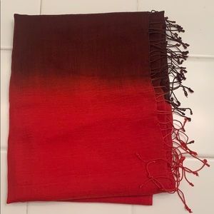 Chico’s Red & Maroon Hombre Scarf